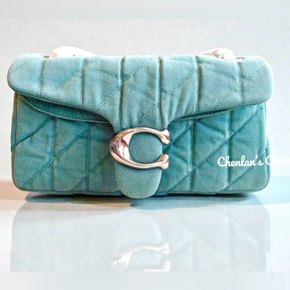 NWT Coach Denim Tabby Quilted 26 Convertible Shoulder Bag - Picture 1 of 16